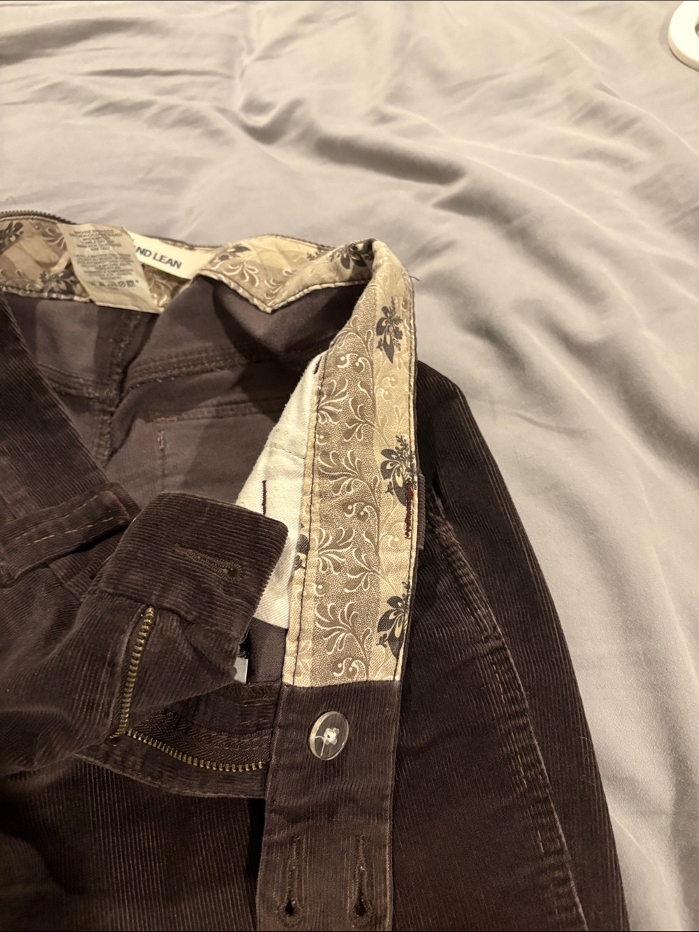 GAP Dark Brown Corduroy Wide Leg Pants - Picture 5 of 6